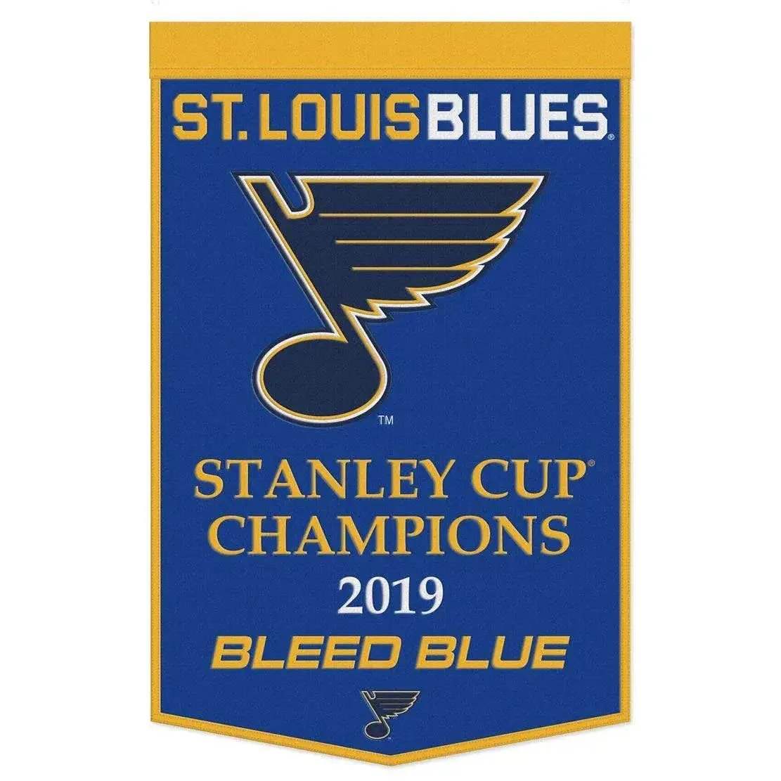 St Louis Blues Wool Banner 24x38 Dynasty Champ Design