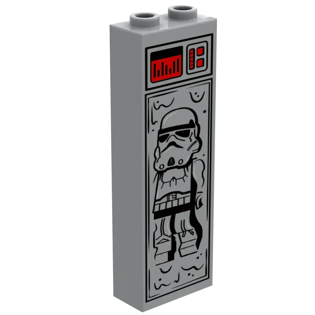 Stormtrooper in Carbonite (1x2x5 Brick)