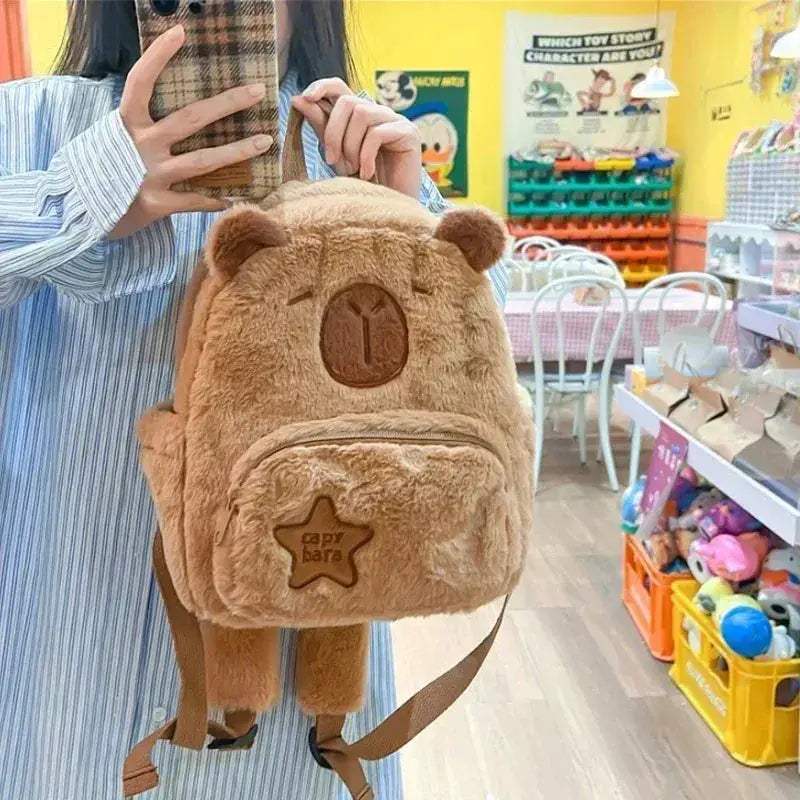 Capybara Backpack Large Capacity School Bag For Students - Image 3