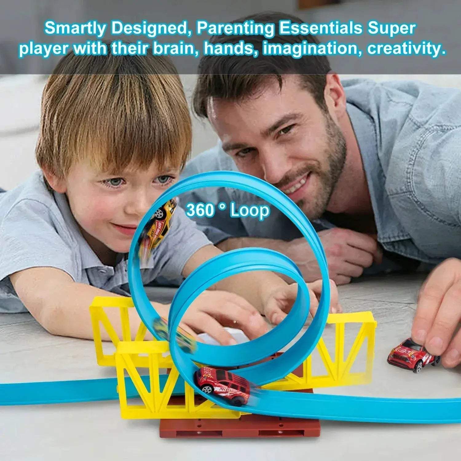 Stunt Racing Track Toy Kit For Kids DIY Education Fun - Image 3