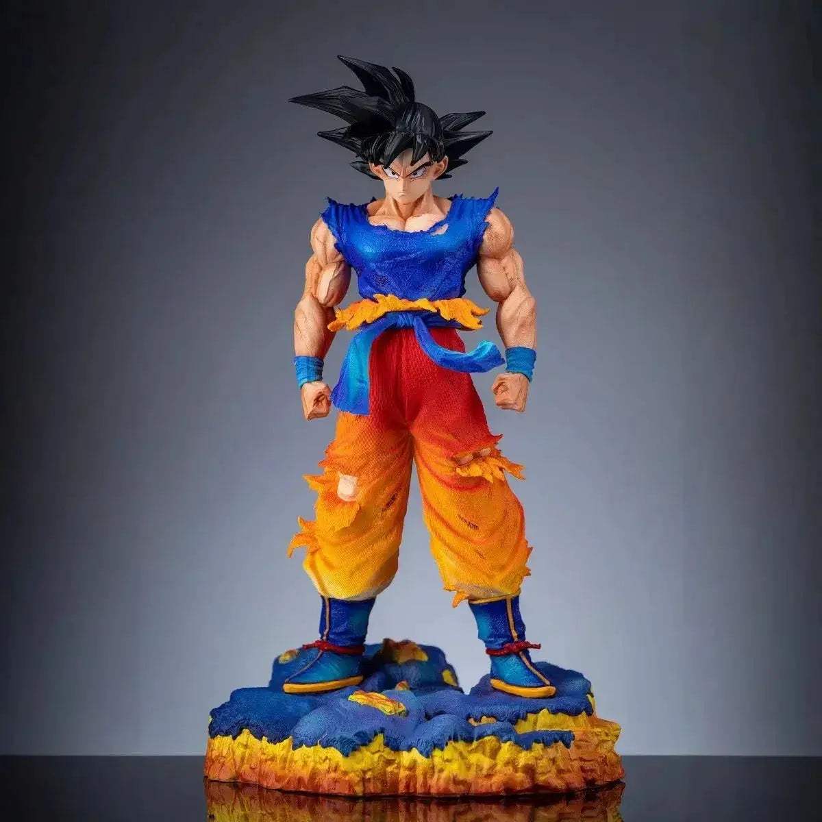 Super Saiyan SSJ Goku Anime Figure, Dragon Ball Z Switchable Heads Variants Figurines 35 CM - Image 3