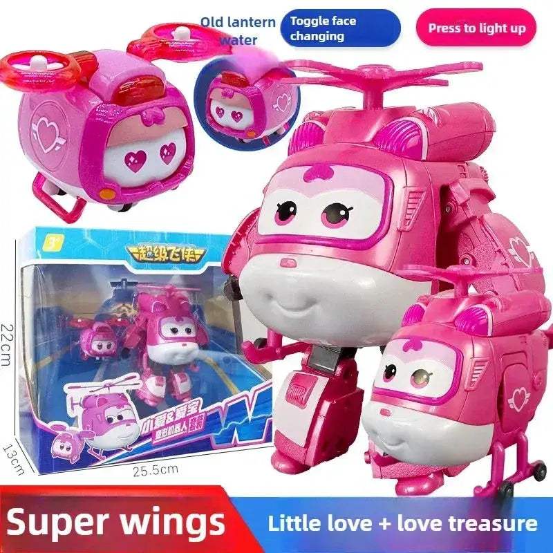 Super Wings Transforming Toys Jett Carl Set Light Up - Image 2