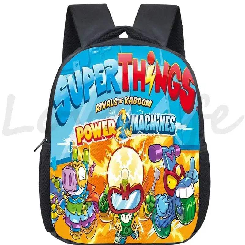 Super Zings Cartoon Backpack For Kids Kindergarten Durable School Bag - Image 29