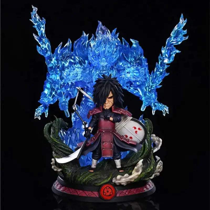Susanoo LED Uchiha Itachi and Madara Anime Figures, Naruto Shippuden Mini Chibi Figurines 15 CM - Image 5