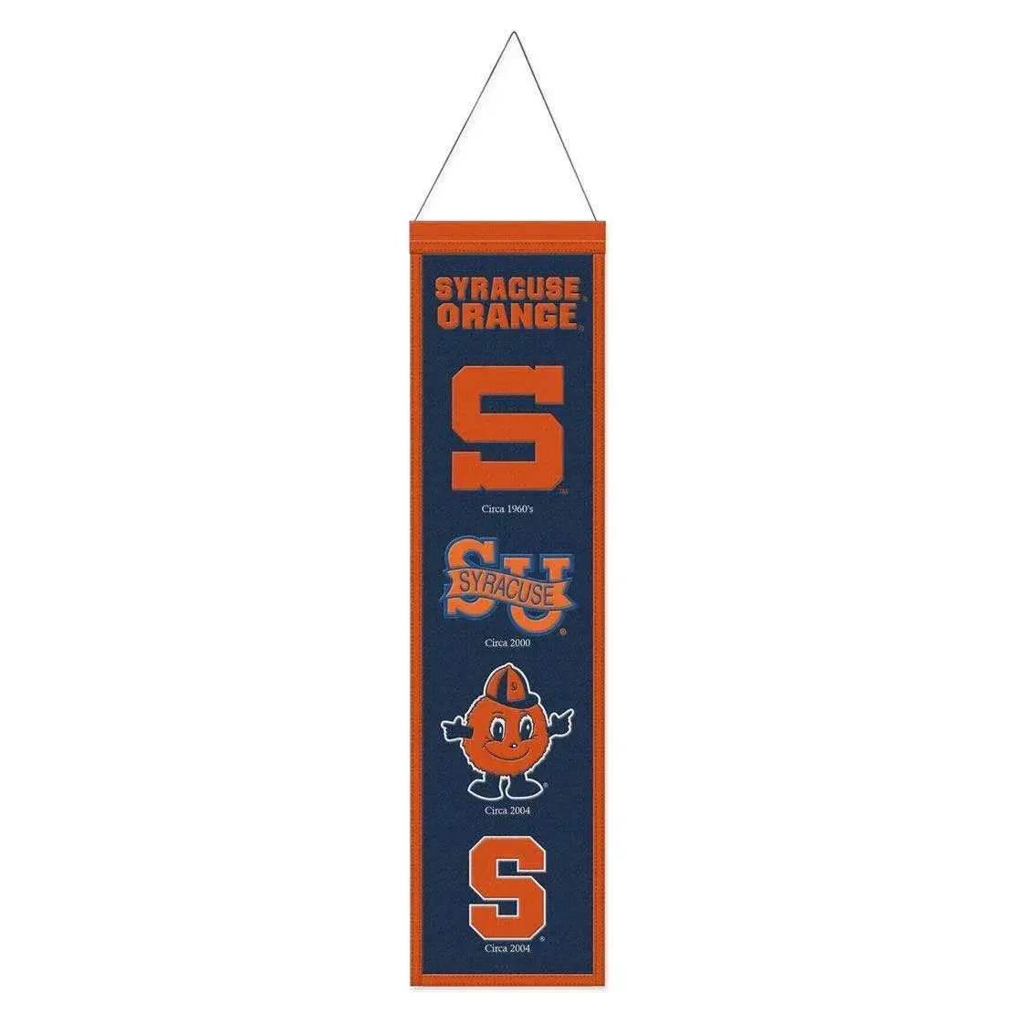 Syracuse Orange Wool Banner 8x32 Heritage Evolution Design