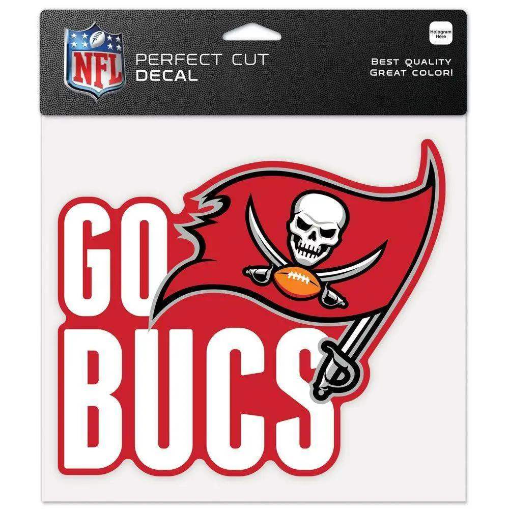 Tampa Bay Buccaneers 8x8 Perfect Cut Color Decal Slogan