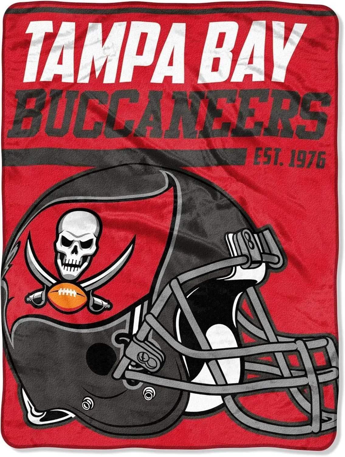 Tampa Bay Buccaneers Micro Raschel Blanket 46x60 Inches