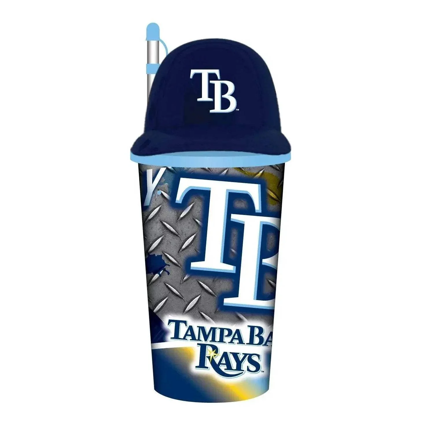 Tampa Bay Rays Helmet Cup 32oz Plastic With Straw Lid