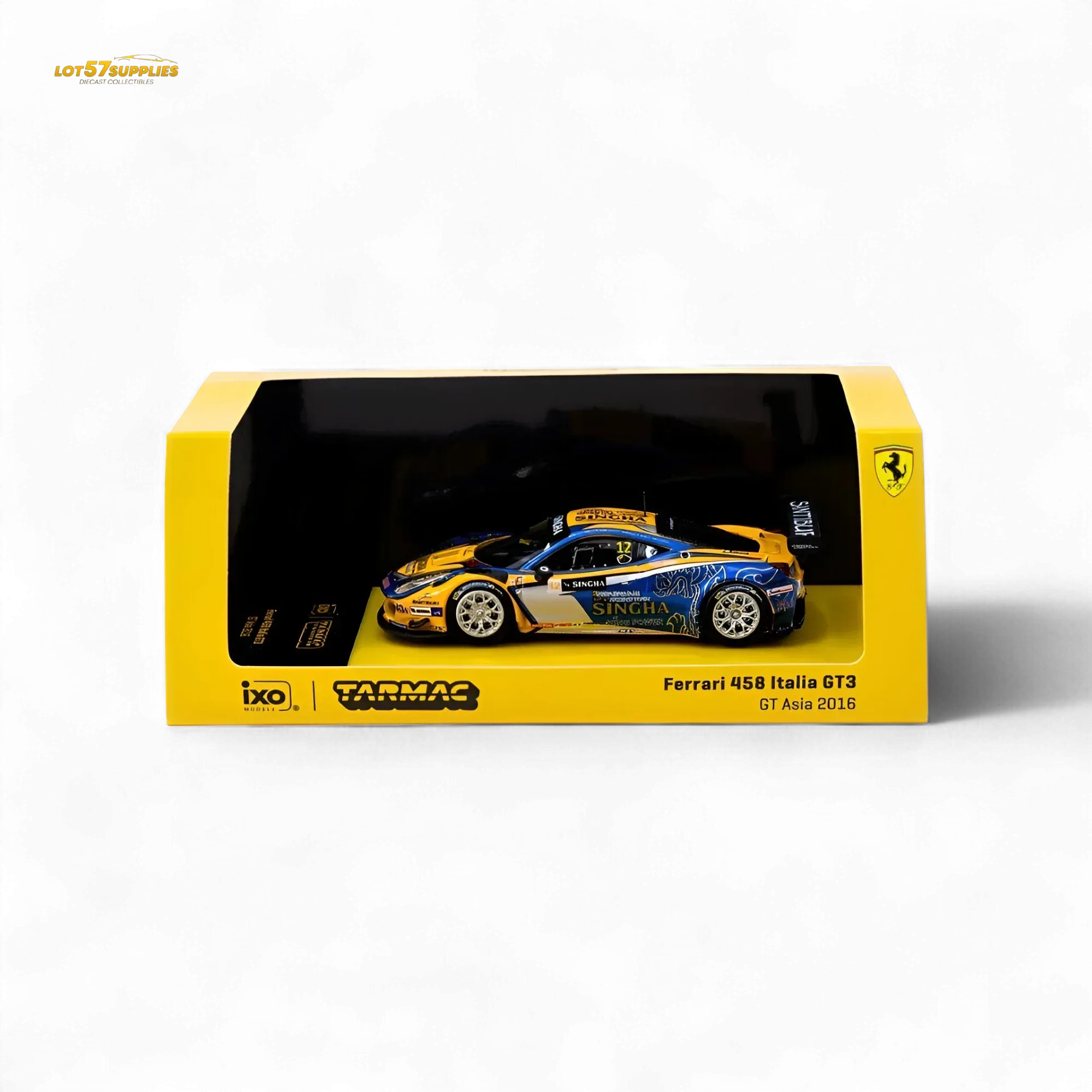 Tarmac Works Ferrari 458 Italia GT3 GT Asia 2016 T64-074-16GTA12 1:64 - Image 3