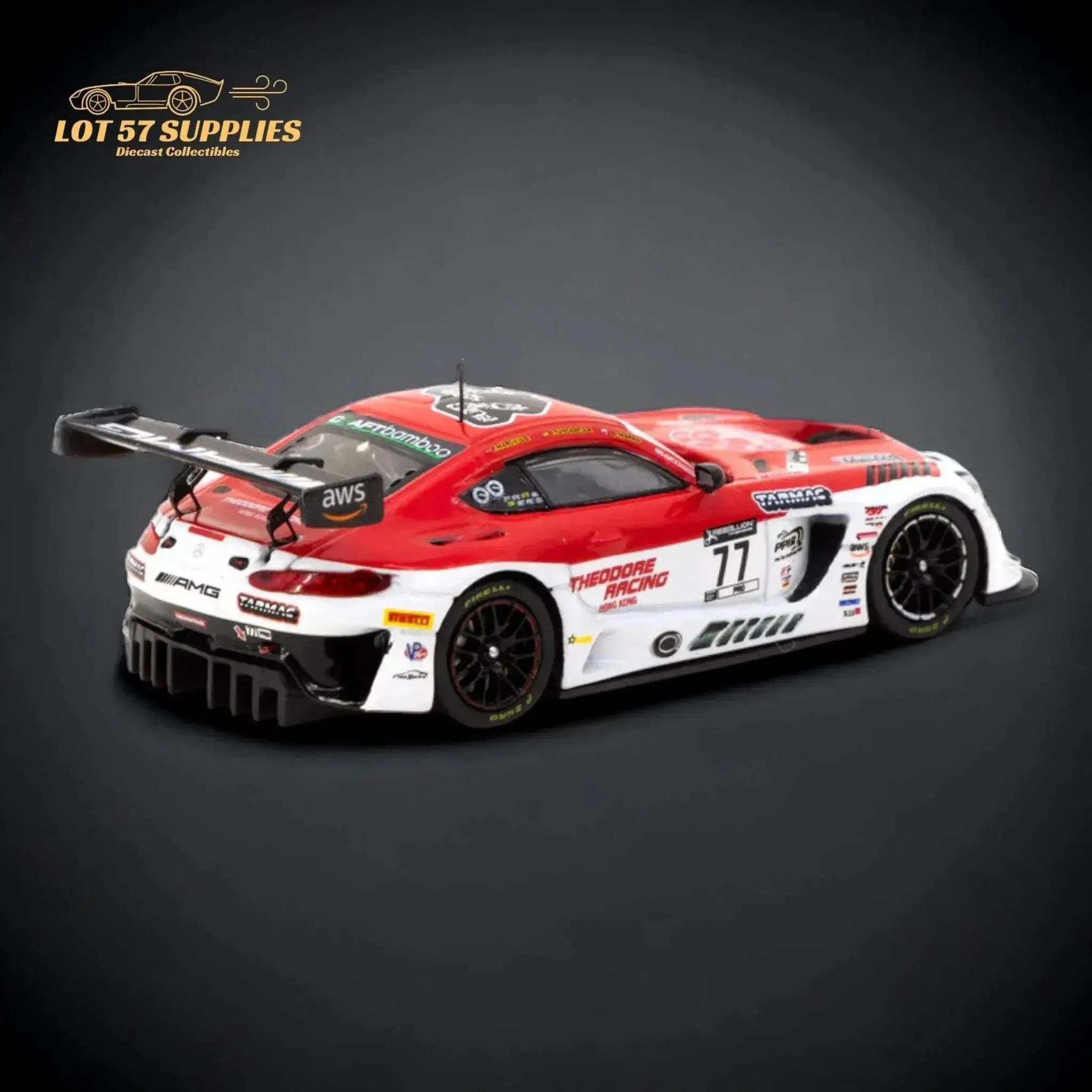 Tarmac Works Mercedes AMG GT3 Indianapolis 8h 2022 Winner 1:64 - Image 2