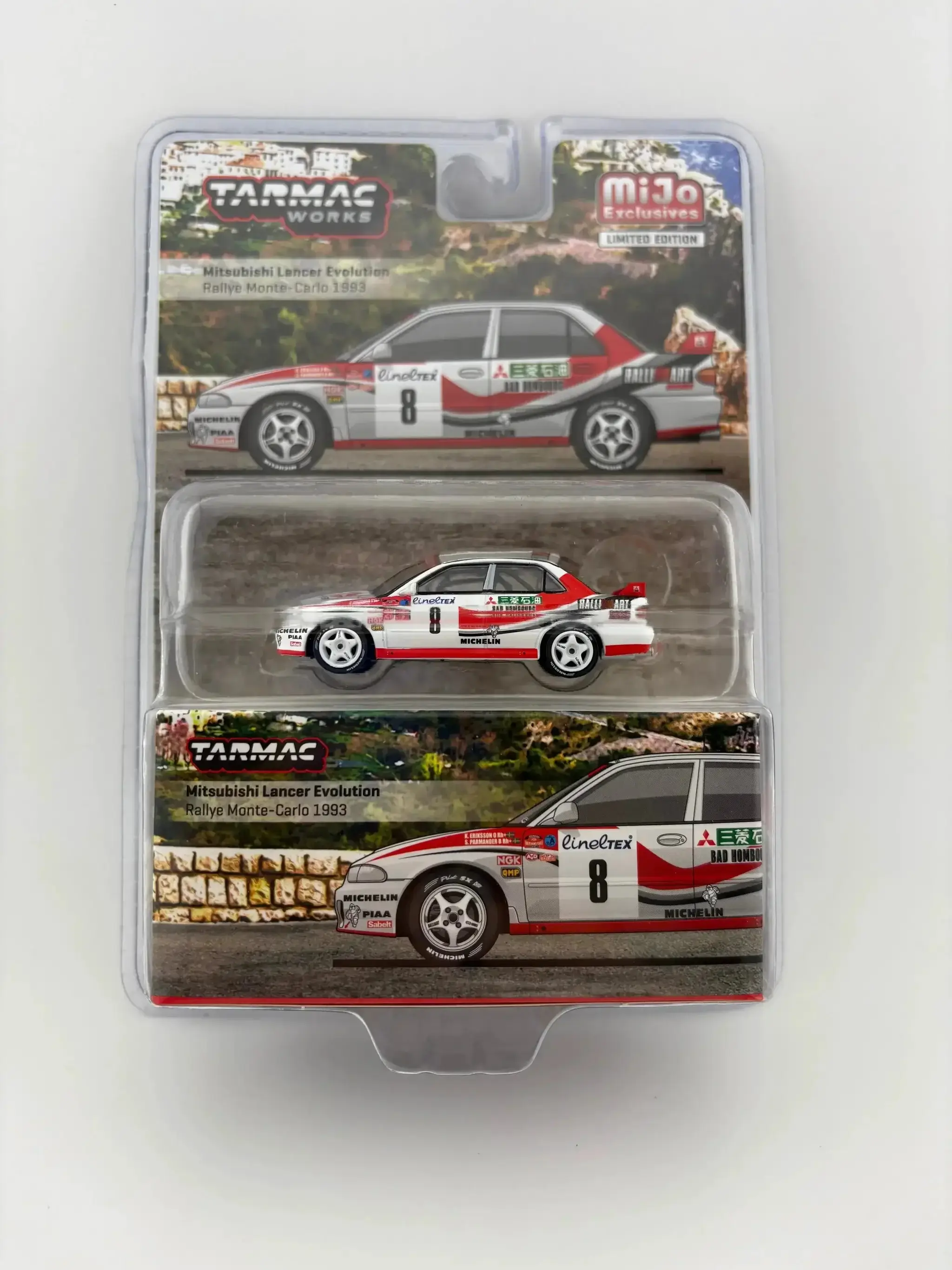 Mitsubishi Lancer Evolution Rally Monte Carlo Diecast Model MiJo Exclusive