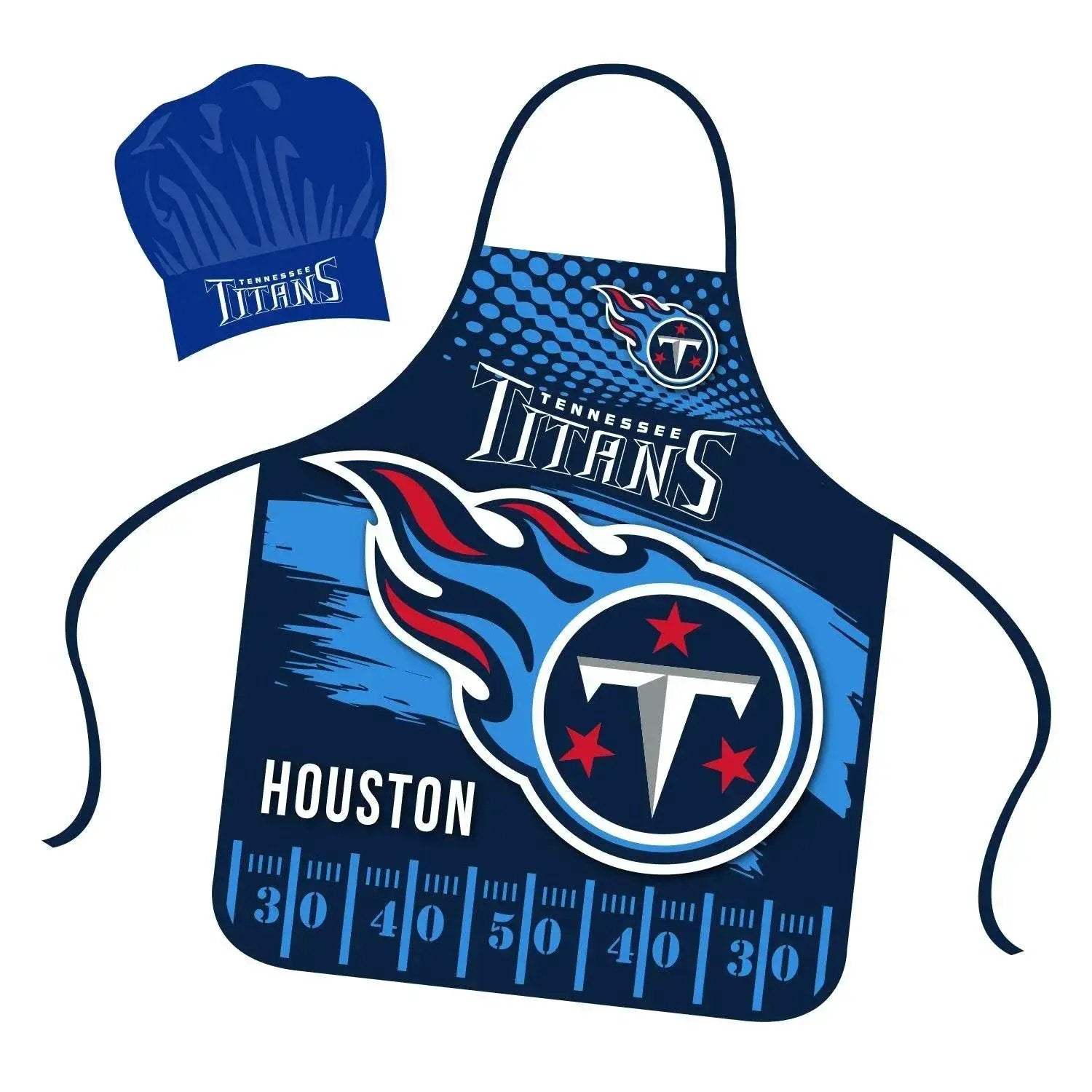Tennessee Titans Pro Chef Hat And Apron Set For Adults