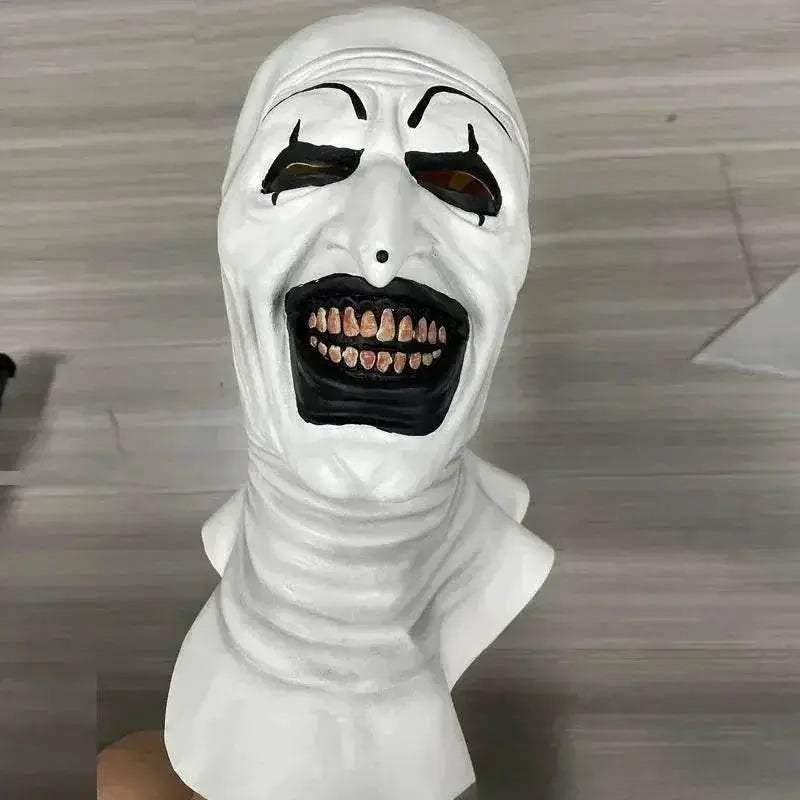 Terrifying Clown Mask Bloody Demon Latex Hat For Adults - Image 11