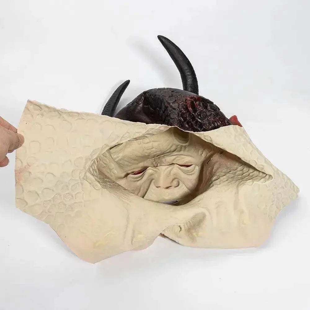 Terrifying Mask Horned Demon For Cosplay And Halloween - Image 5