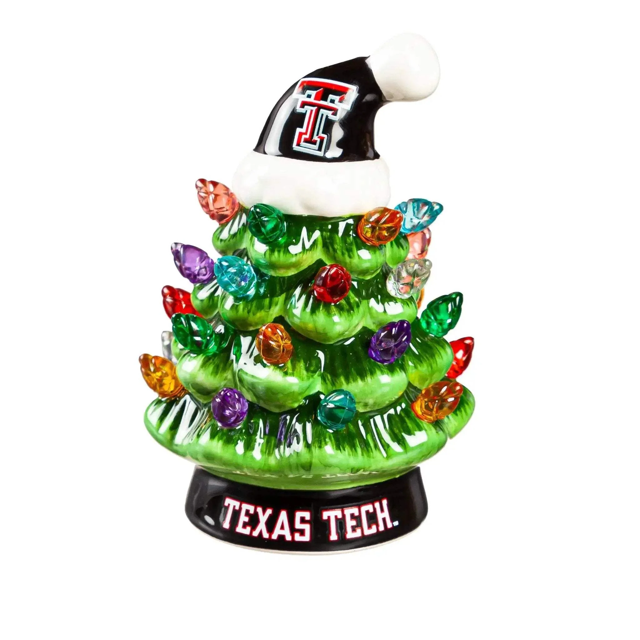 Texas Tech Red Raiders 4 Inch LED Tabletop Christmas Tree