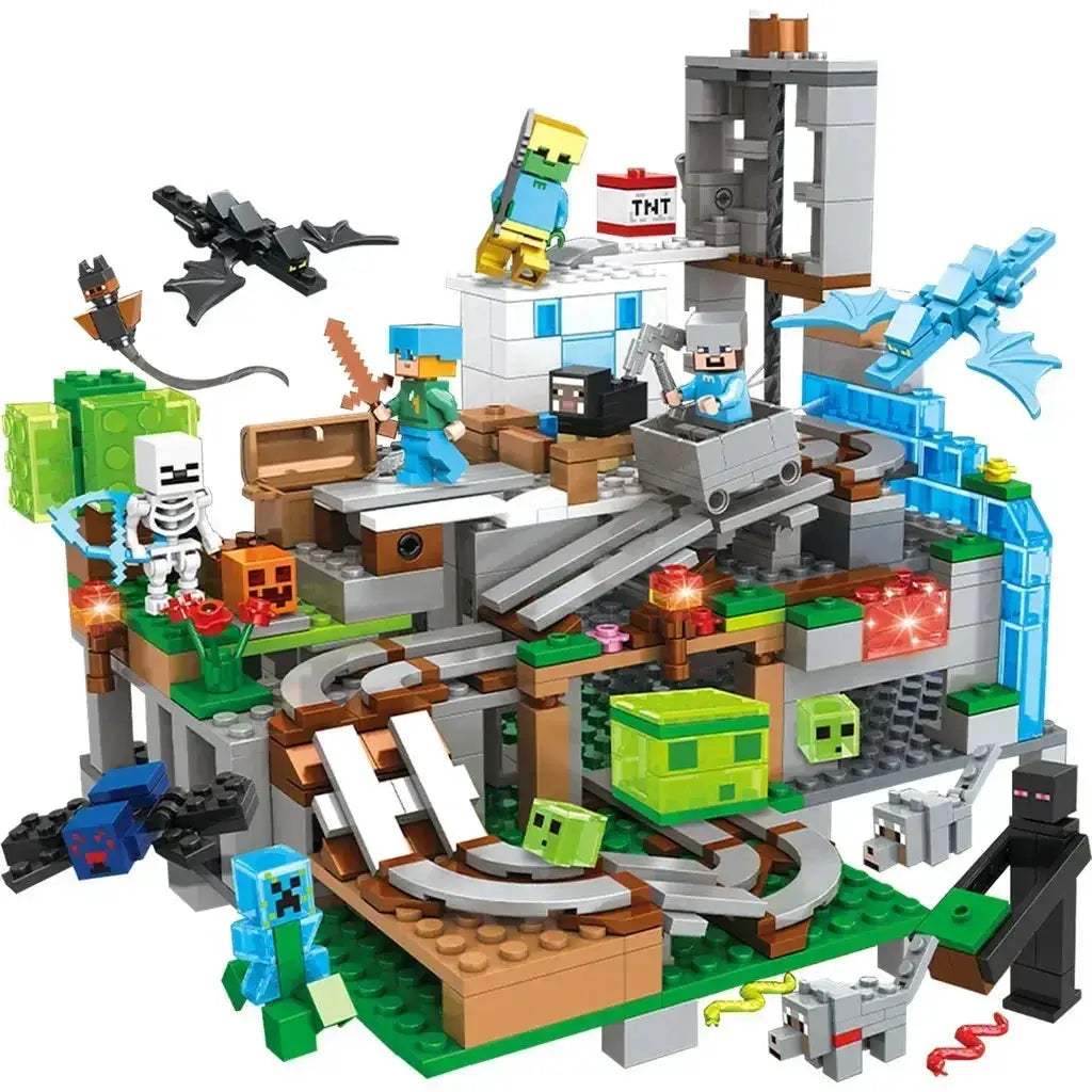 Cave Village Special Edition Lego Compatible Building Blocks With Steve - Image 4