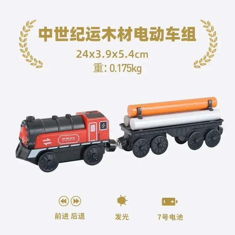 Thomas And Brio Compatible Wooden Train Set With Durable Cars - Image 20