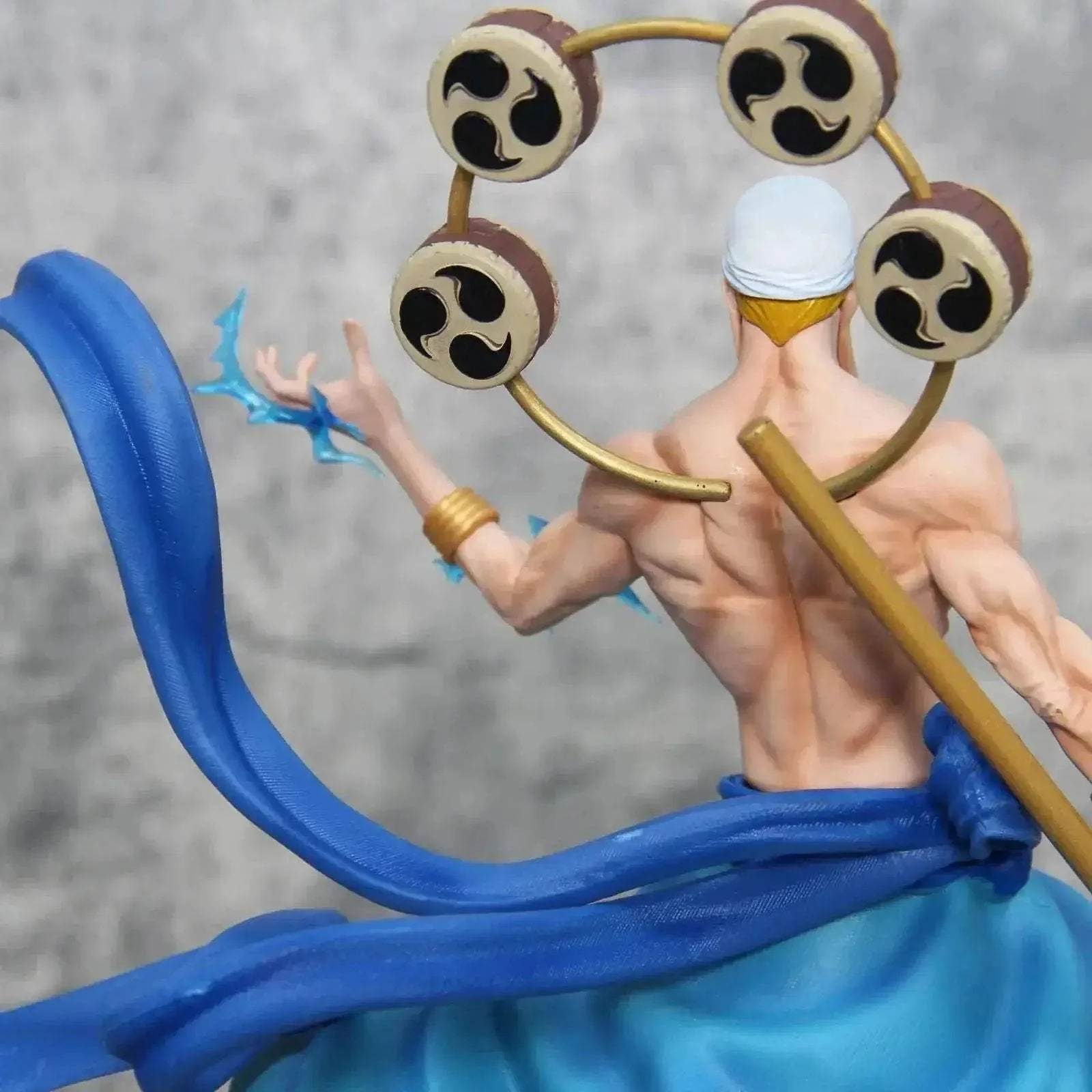 Thunder God Enel Anime Figurine, One Piece Figurines Gk Oversize PVC Statue Swappable Top Half 45 cm - Image 5