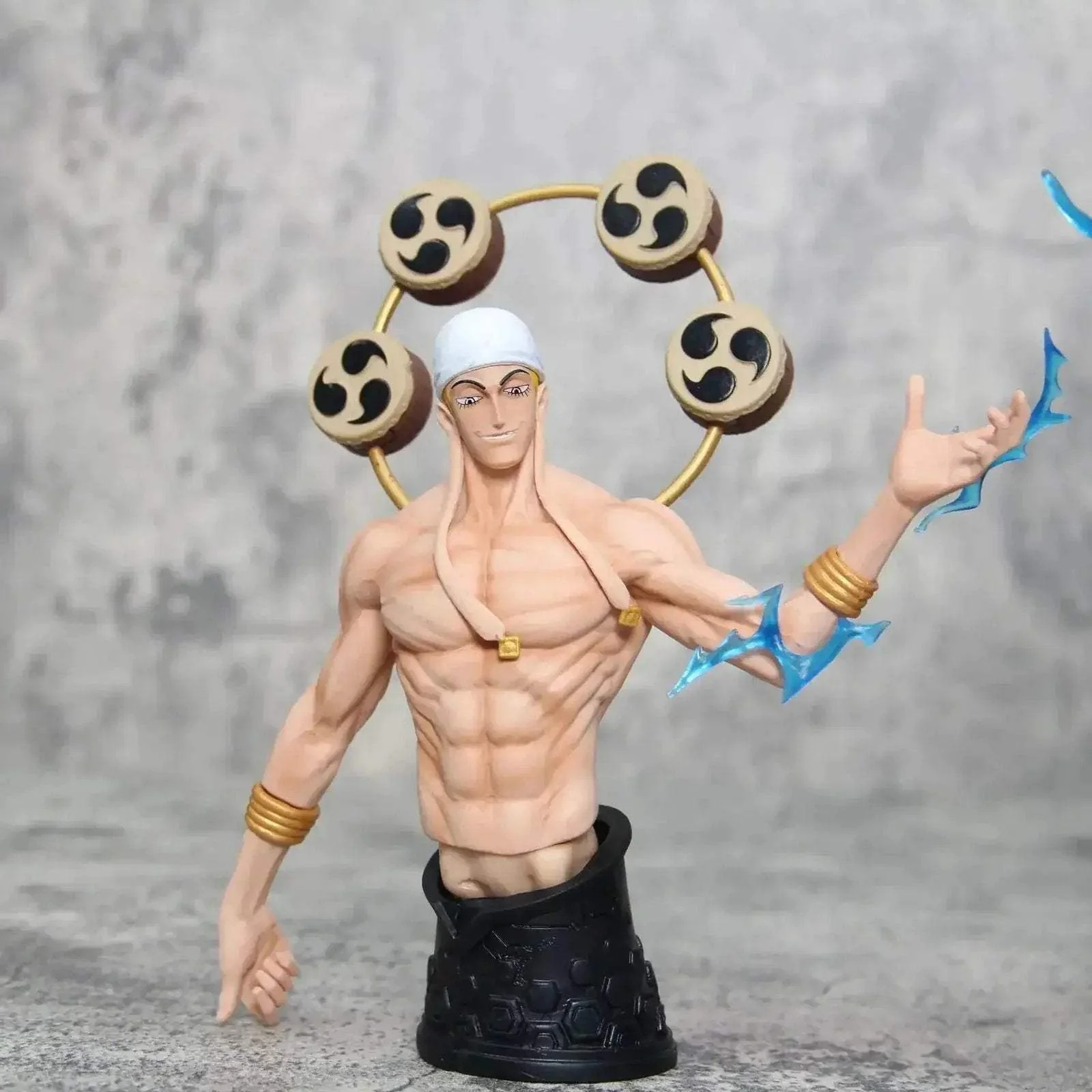 Thunder God Enel Anime Figurine, One Piece Figurines Gk Oversize PVC Statue Swappable Top Half 45 cm - Image 7