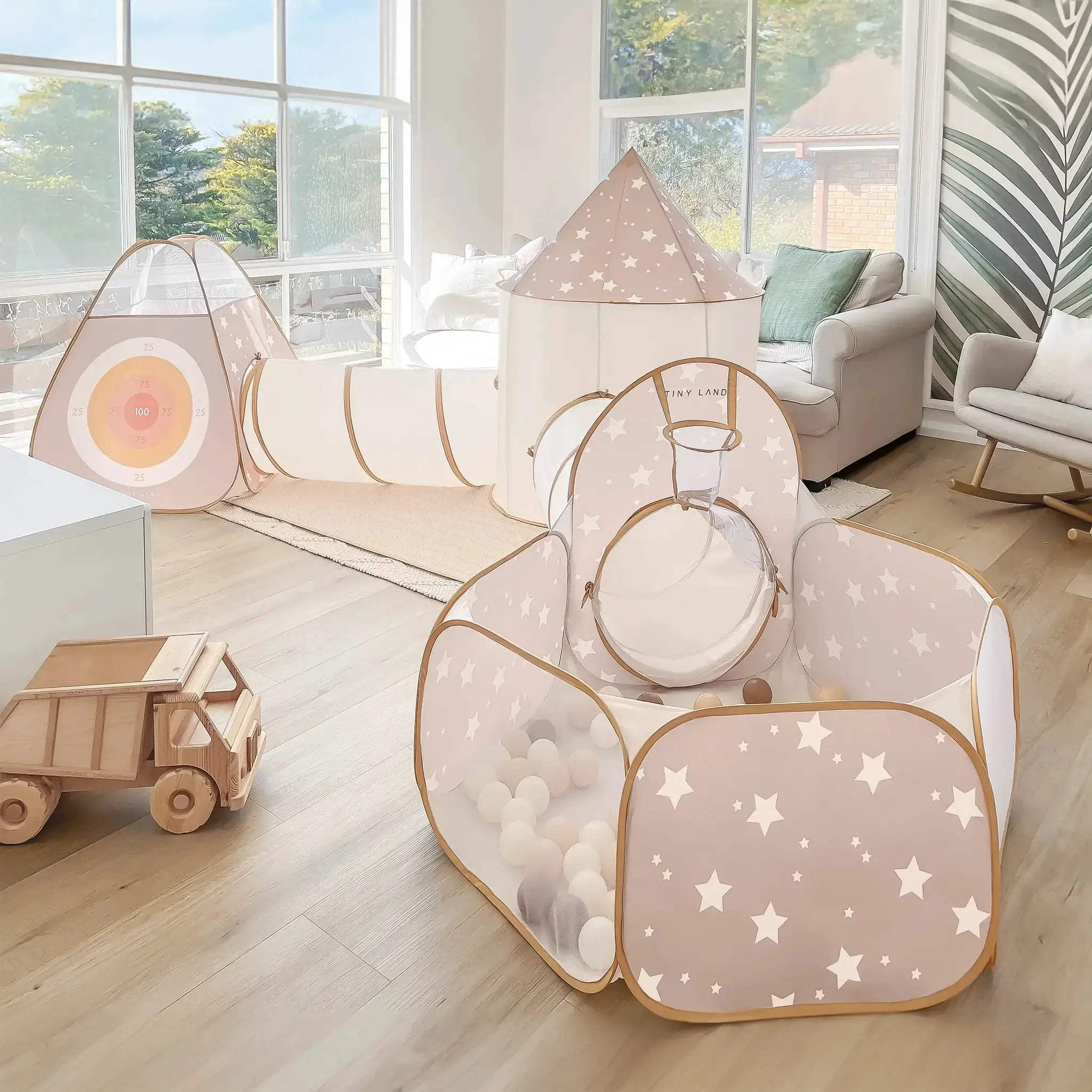 Tiny Land® Discovery 5-in-1 Play Tunnel With no Balls - Image 2