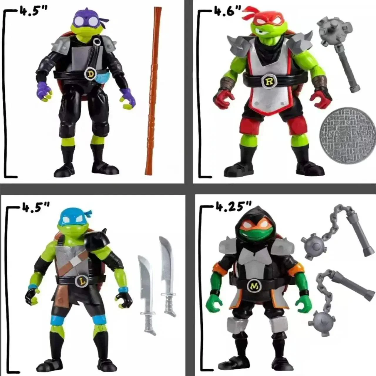 TMNT Battle Arena Four And A Half Inch Action Figures - Image 12