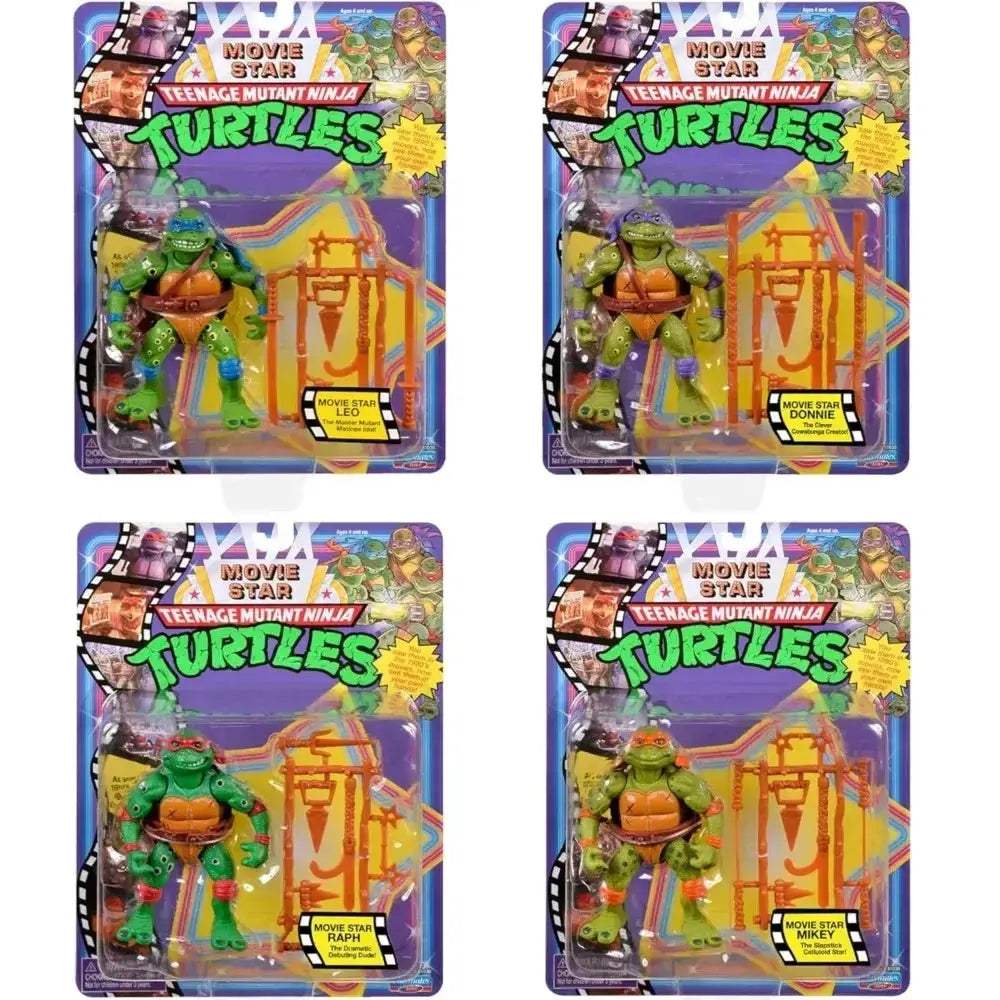 TMNT Classic Action Figure Set 12cm Four Figures Bundle - Image 2