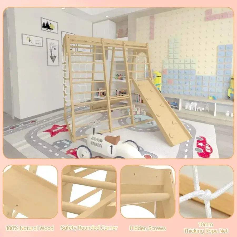 Toddler Jungle Gym Indoor Playground Set For Active Skill Building - Image 5