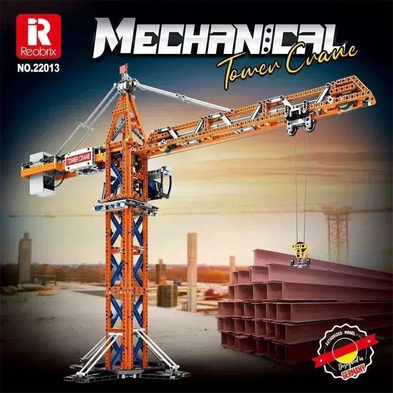 Tower Crane Remote Control Building Block Model Educational Toy