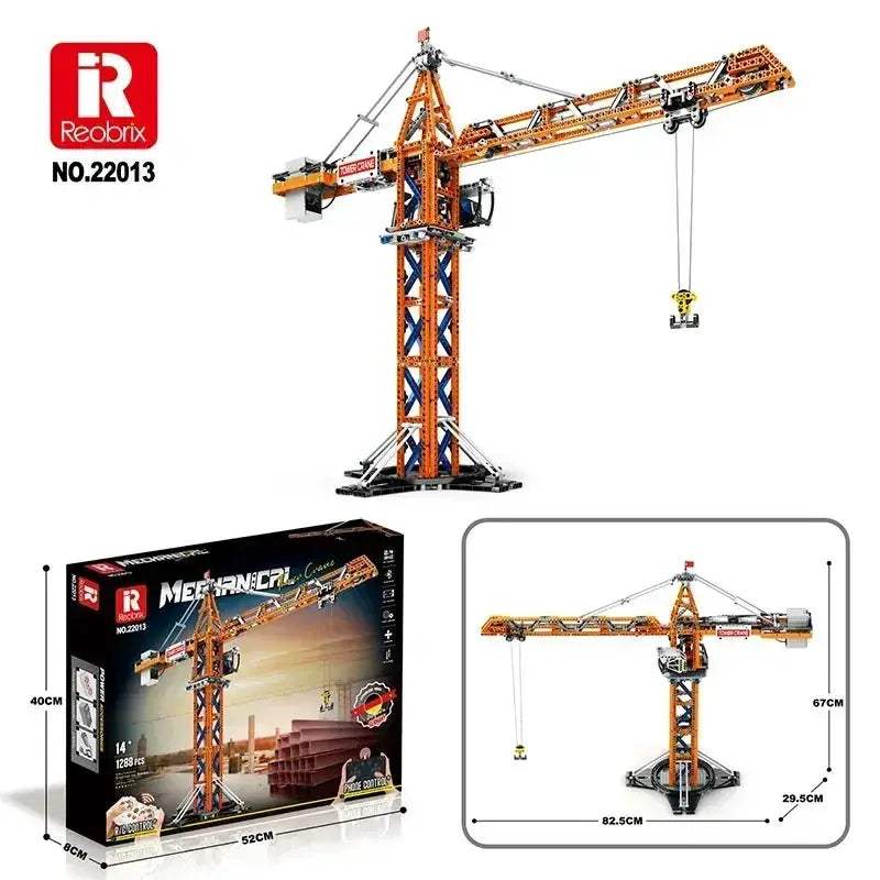 Tower Crane Remote Control Building Block Model Educational Toy - Image 5