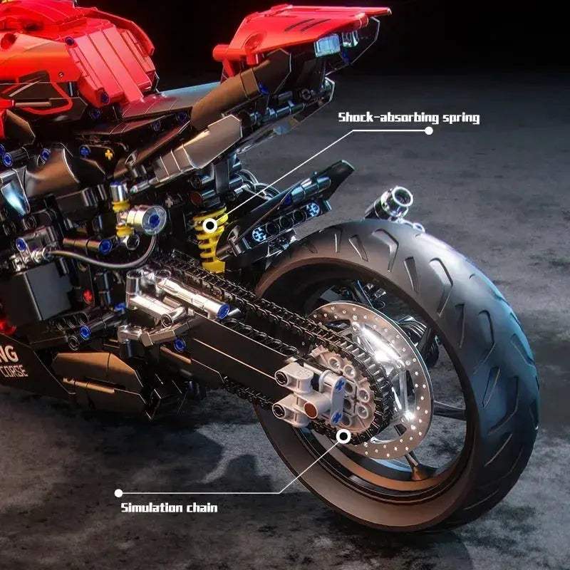 Motorcycle Building Blocks Educational Kit 2024 Pieces For Kids - Image 5