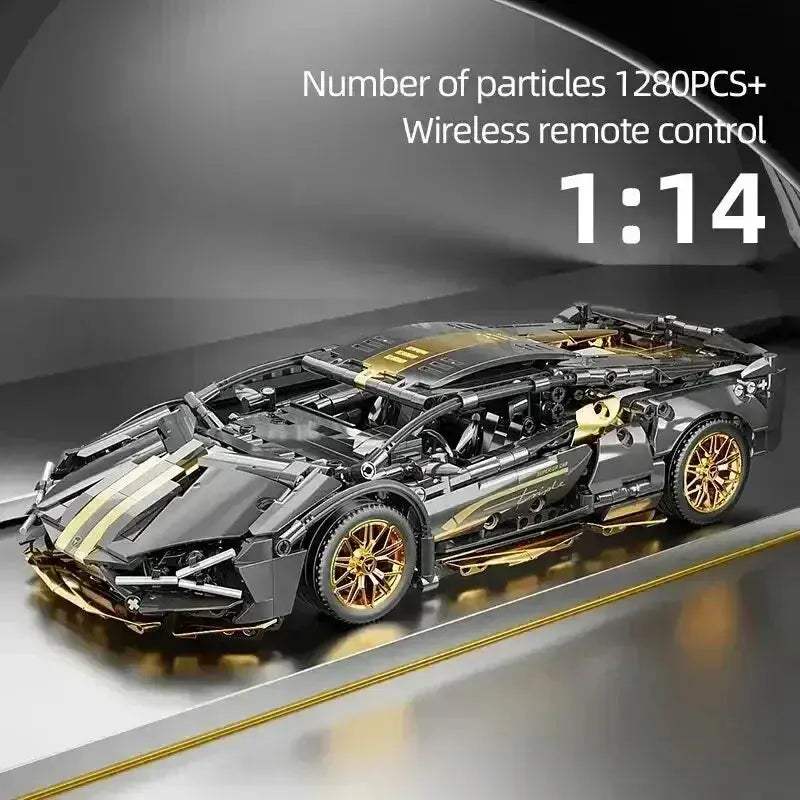 Remote Control RC Car Building Blocks Racing Kit 1280 Pieces - Image 14