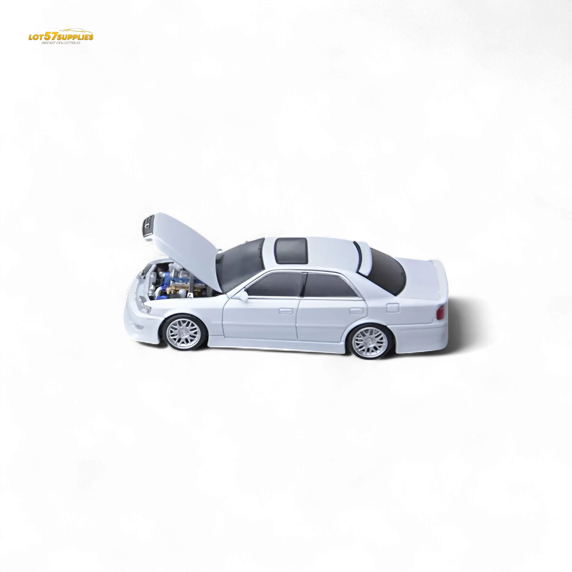Model One Toyota JZX100 Pearl White 1:64 - Image 5