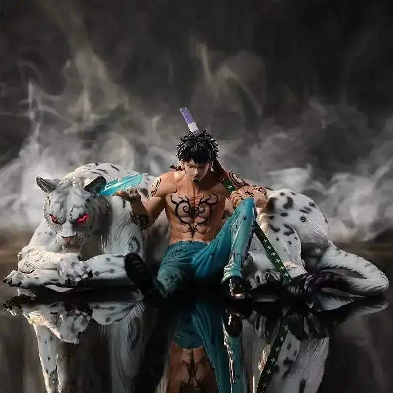 Trafalgar D. Water Law and Snow Leopard Anime Figurine, One Piece Action Figures Statues 25 CM - Image 5