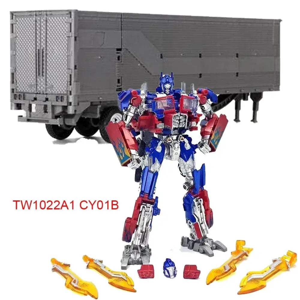 Transforming Action Figure Robot With Car Trailer Accessory - Image 10