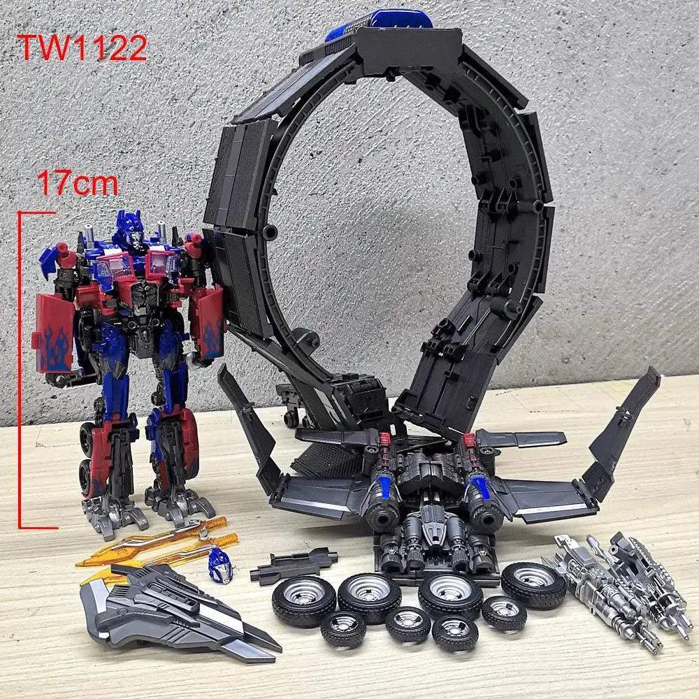Transforming Action Figure Robot With Car Trailer Accessory - Image 11