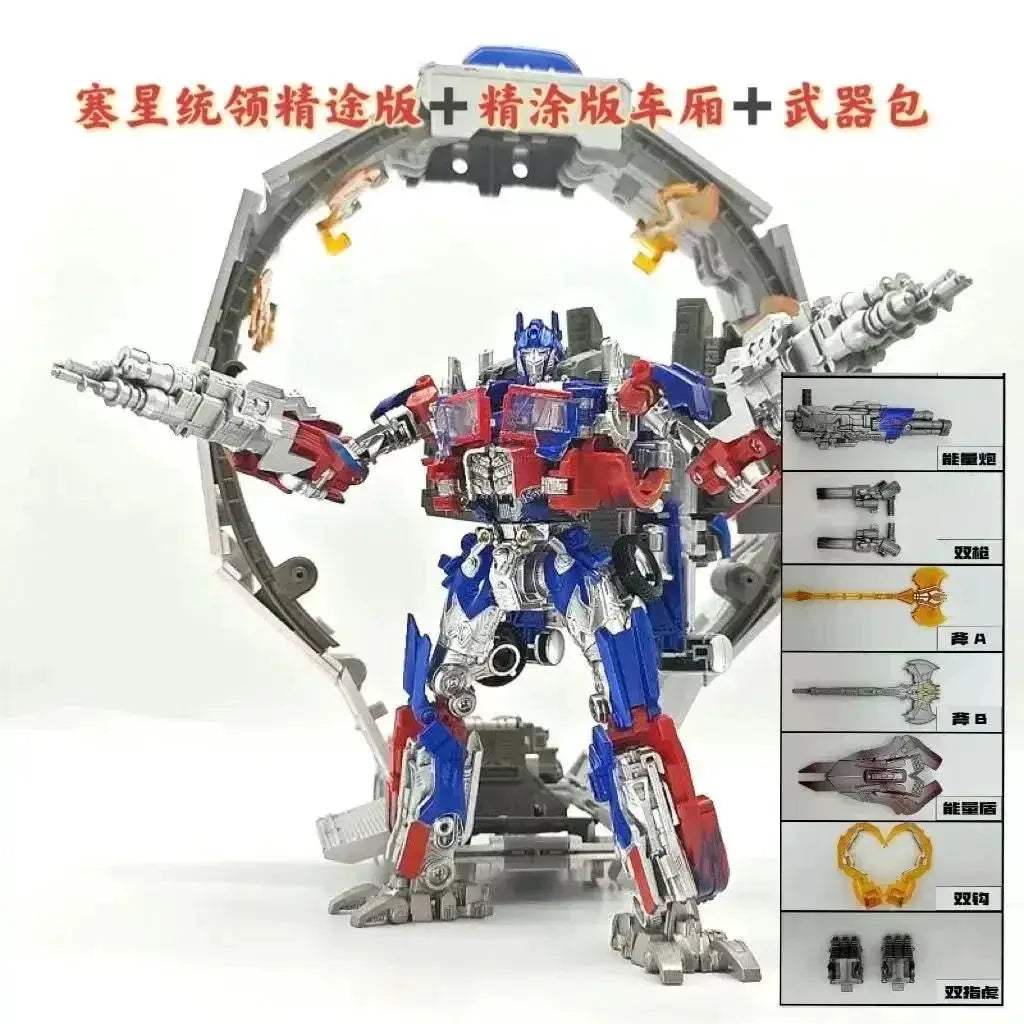 Transforming Action Figure Robot With Car Trailer Accessory - Image 14