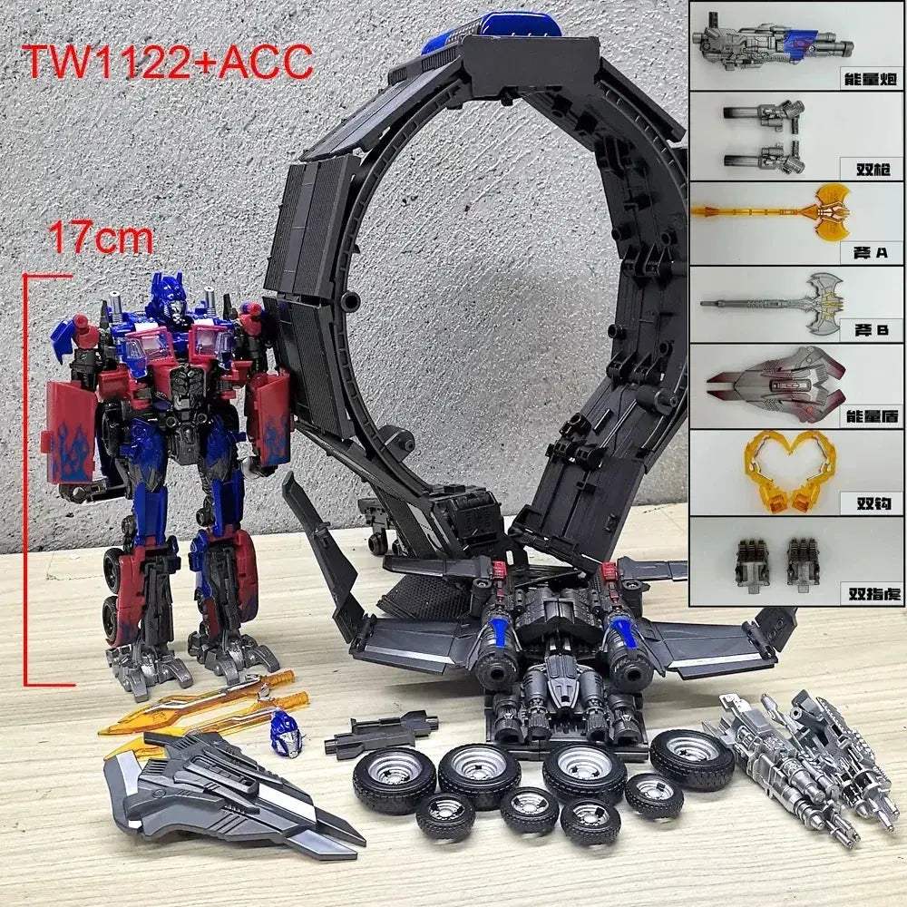 Transforming Action Figure Robot With Car Trailer Accessory - Image 17