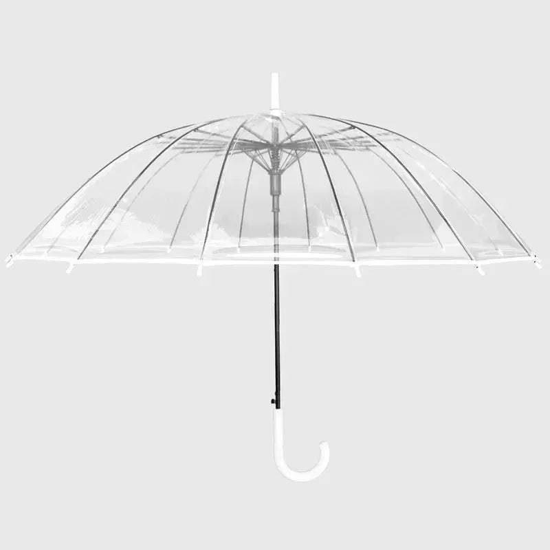 Transparent Kids Umbrella With Long Handle Automatic Rain Shield - Image 8
