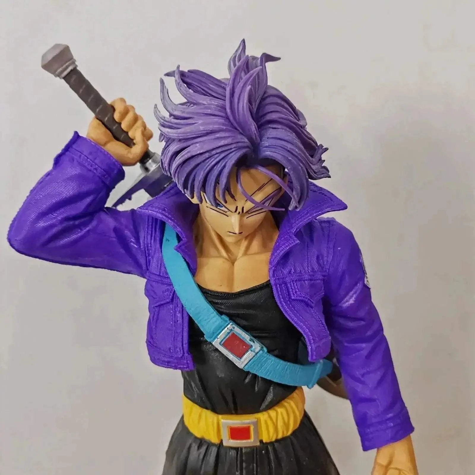 Trunks Dragon Ball Z Anime Figure, DBZ Interchangeable Super Saiyan Head Action Figure 50 cm - Image 13