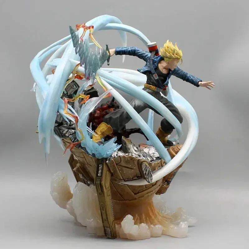 Trunks Shining Sword Attack 2 Heads Figures, Dragon Ball Z Anime Figurines Pvc Statue Gk Model 25 cm - Image 5