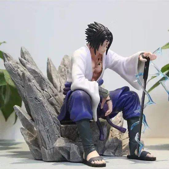 Uchiha Sasuke Mantra Seal Action Figure Sitting Pose, Naruto Shippuden Anime Figurines 18 CM - Image 6