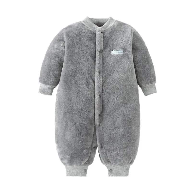 Ultra Cozy Soft Flannel Knit Baby Romper Unisex 0 To 18 Months For Winter Spring All Day Comfort - Image 7