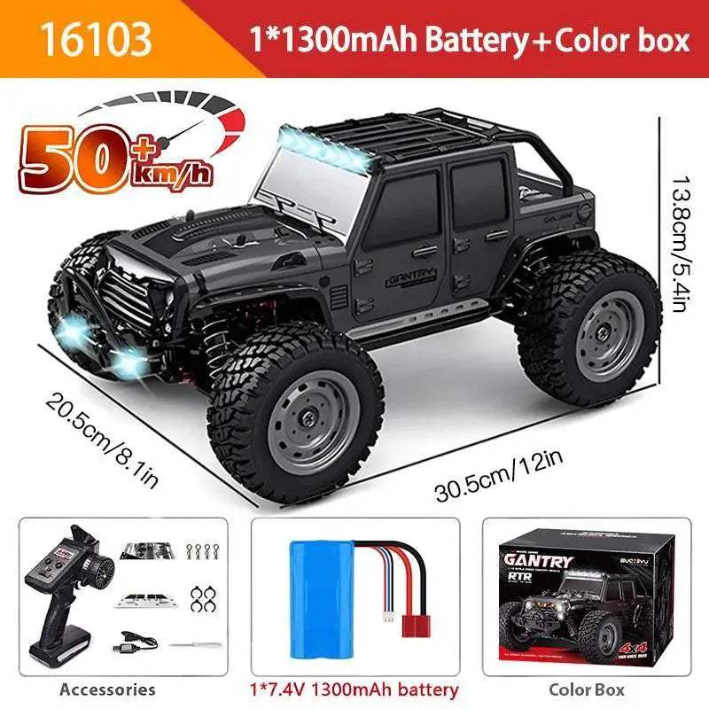 Ultra High Speed 4WD RC Car LED Remote Controller For Kids - Image 12