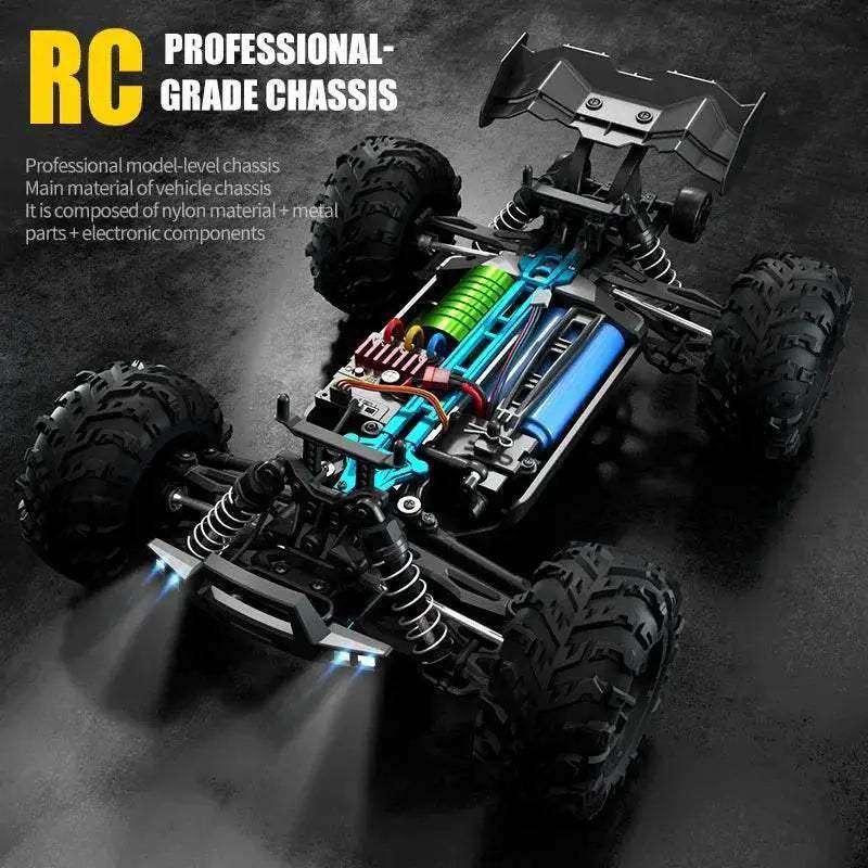 Ultra High Speed 4WD RC Car LED Remote Controller For Kids - Image 3