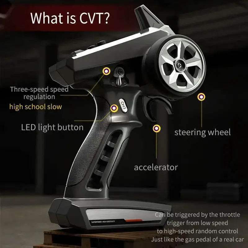 Ultra High Speed 4WD RC Car LED Remote Controller For Kids - Image 5
