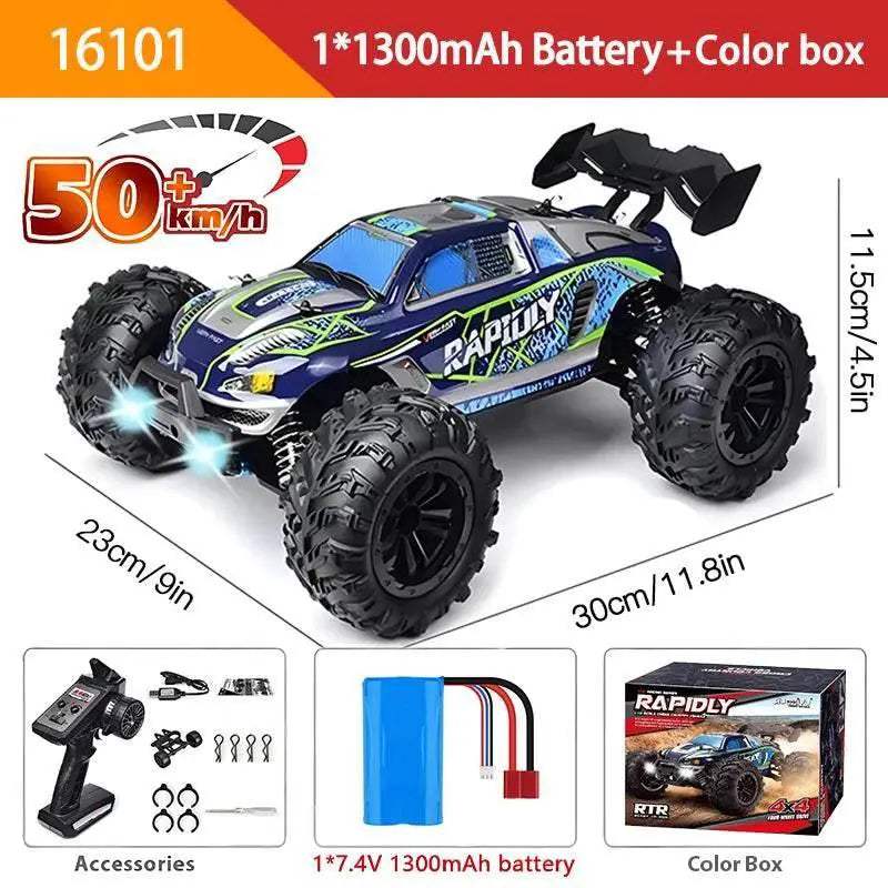 Ultra High Speed 4WD RC Car LED Remote Controller For Kids - Image 9