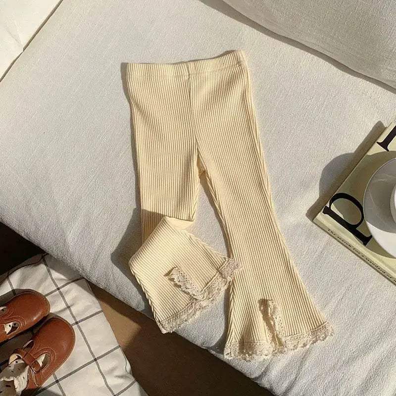 Ultra Soft Cotton Leggings Elastic Waistband Boot Cut For Girls Ages Four To Six - Image 8