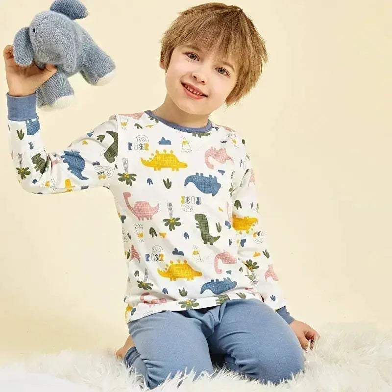 Ultra Soft Cotton Pajama Set Astronaut Blue For Boys Ages 7 To 13 - Image 15