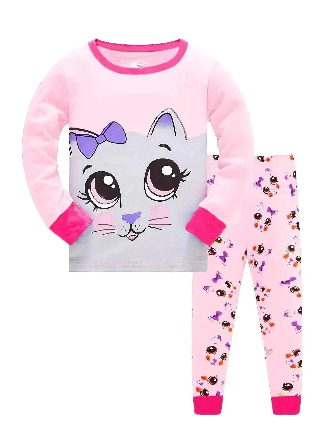Ultra Soft Premium Kids Cotton Pajama Sets With All Season Cartoon Unicorn Print For Girls - Image 22