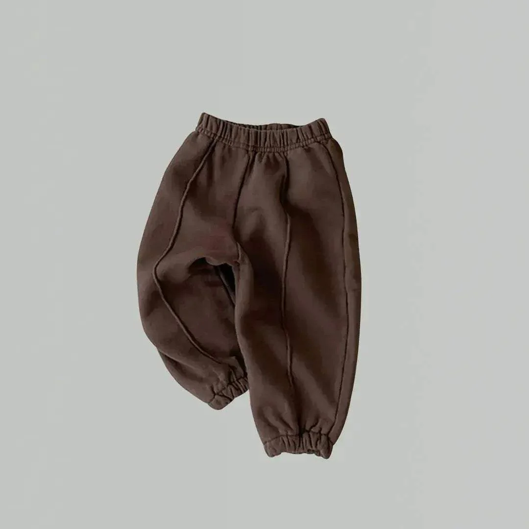 Unisex Baby Cotton Sweatpants With Elastic Waist For Toddlers - Image 3